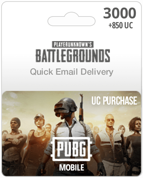 3000 850 UC PUBG USA Mobile Gift Card My Gift Card